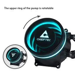 Система водяного охлаження Chieftec Iceberg 240 DARK - мініатюра 6