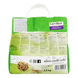 Наповнювач Cat's Best Smart Pellets для довгошерсних котів деревний 5 л/2.5 кг - мініатюра 4