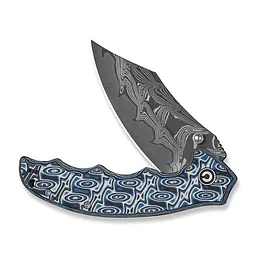 Ніж складаний туристичний Civivi Pentad (8.8 см) Damascus / Micarta синій/білий - мініатюра 3