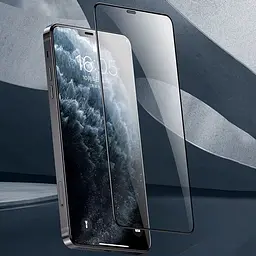 Захисне скло Remax 3D (GL-27) для Apple iPhone 12 Pro Max (6.7) Чорний - мініатюра 3