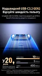 Двоканальна карта захоплення аудіо/відео UGREEN UG501 2 входи HDMI до 4K 30 Гц вихід USB-C до 1080p 60 Гц запис двох джерел за нестачі живлення потрібне USB-C 5 В мікрофонний і лінійний входи 3,5 мм USB 3.2 Gen 2 YUY2/MJPEG картинка в картинці й перемикання камер через програму трансляцій дві платформи через дві програми LED-індикація алюмінієвий корпус із вентиляцією силіконова основа кабель USB-C ↔ USB-C з адаптером USB-A у комплекті космічний сірий (35867) - мініатюра 10