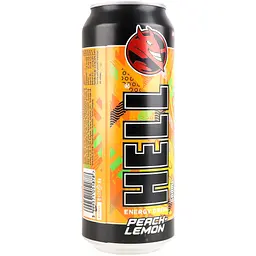Напій енергетичний Hell Peach-lemon безалкогольний 0.5 л - мініатюра 2
