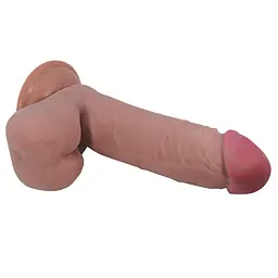 Фалоімітатор на присосці BAILE Sliding Skin 8.1 Flesh, TPR Baile BW-008017LP 102658 - мініатюра 7