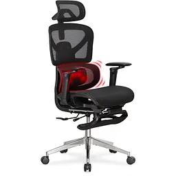 Кресло с массажным эффектом Mealux M6 Air Massage Black (арт. HF-M6 M/B)