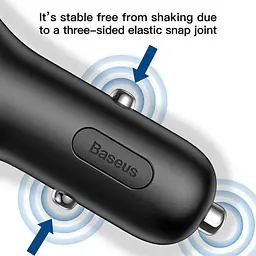 Автомобільний зарядний пристрій Baseus Y type dual USB+cigarette lighter extended carcharger CCALL-YX01 - мініатюра 4