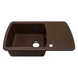 Кухонна мийка Adamant OPTIMAKS коричнева 775x495x200 мм, з крилом 77,5 см - мініатюра 2