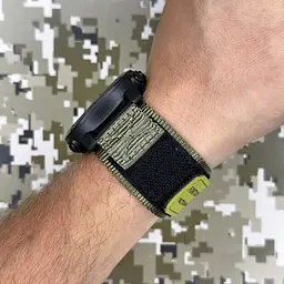 Наручний годинник чоловічий 036 Nylon Black-Army Green Awarder acs0031933 - мініатюра 4