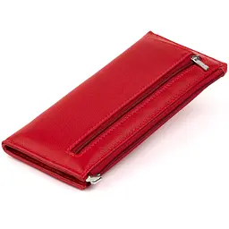 Горизонтальний тонкий гаманець зі шкіри ST Leather 19330 червоний - мініатюра 2