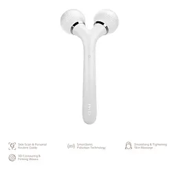 Електронний звуковий ролик для обличчя та тіла GESKE Sonic Facial & Body Roller 4 в 1 білий - мініатюра 4