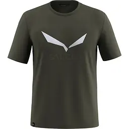 Футболка Salewa Solidlogo Dri-Release L Темно-оливковий