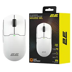 Ігрова миша 2E GAMING MG355 White, WL, USB-A/WL - мініатюра 2