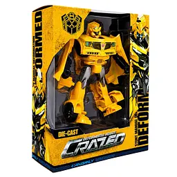 Дитяча іграшка Трансформер W8840(Yellow) пластик, робот 19 см+машина