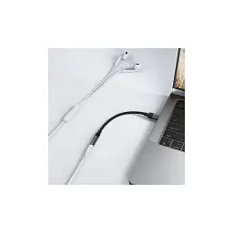 Перехідник USB-C to 3.5mm F 0.15m DAC audio black Acefast (6974316285281) - мініатюра 6