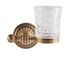 Склянка для зубних щіток Kugu Hestia antique 906A бронза - мініатюра 4