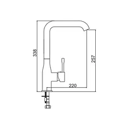 Змішувач для кухонного миття Interline Loft old white - мініатюра 7