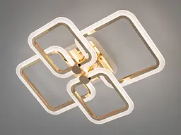 Люстра стельова LED Diasha A8208/4G, 70W, 3200K-6500K, чорний метал, сучасний стиль, з пультом, з диммером - мініатюра 2