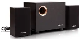 Microlab Акустична система M-105 2.1, 10W, mini-jack, чорний