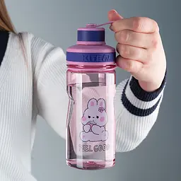 Пляшечка для води Kite Feel Good 500 мл рожева (K25-397-2) - мініатюра 7