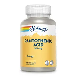 Пантотенова кислота Pantothenic Acid 500mg - 100 veg caps