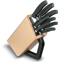 Набір кухонний Victorinox SwissClassic Cutlery Block 8шт з чорн. ручкою з підставкою (8 ножів) - мініатюра 3