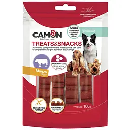Ласощі для собак Camon Батончики Treats & Snacks з яловичини, 12см, 100г