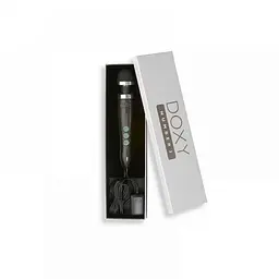 Вібратор Doxy Number 3 Disco Black Дуже потужний -мікрофон у металевому корпусі, 28х4.5 см чорний - мініатюра 3
