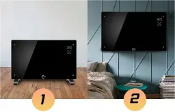 Конвекторний обігрівач Carruzzo 2 в 1 Q20F1 2500W Wi-Fi SMART Black - мініатюра 4