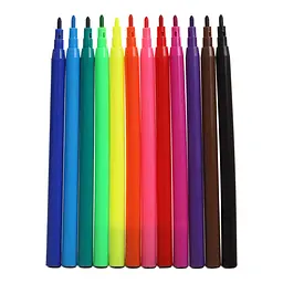 Фломастери кольорові 12 кольорів "Коти та собаки", KIDS LINE ZB.2815 ZiBi (4823078987686) - мініатюра 2