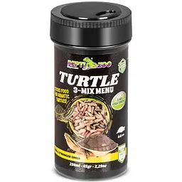 Корм із часником для водних черепах Repti-Zoo Turtle 3-Mix Menu 250мл - мініатюра 2