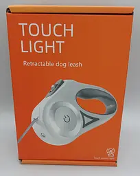 Повідець-рулетка Touch Light білий 3 м - мініатюра 5