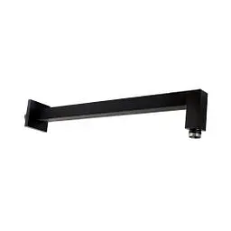 Верхній душ Paffoni Syncro Quadro 200x200xh8 мм із тримачем 400 мм black matt ZSOF075NO + ZSOF063NO, Чорний матовий - мініатюра 5