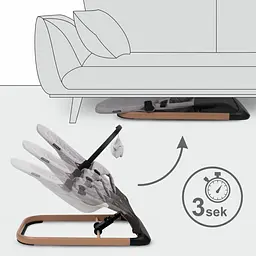 Крісло-гойдалка Kidwell Laro Grey/Wooden - мініатюра 5