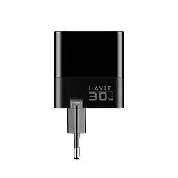 Зарядний пристрій Havit UCLE001 GaN 30 Вт 2хUSB-A USB-C (HV-UCLE001-BK) - мініатюра 5