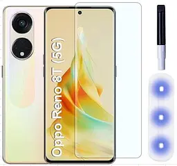 Захисне скло DK для Oppo A1 Pro/Reno8 T 5G UV Curved 015456 clear 2 шт. - мініатюра 6