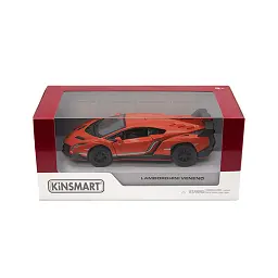 Металева інерційна легкова модель Lamborghini Veneno 5", відкриваються двері (В асортименті) - мініатюра 2
