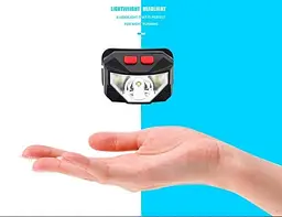 Налобний ліхтарик JY-108 CREE XPE + 2хCOB Micro USB - мініатюра 4