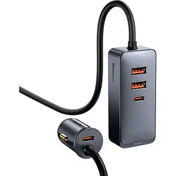 Автомобільний зарядний пристрій Baseus Share Together PPS 2U+2C Gray (CCBT-A0G) [110002] - мініатюра 2
