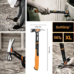 Молоток Fiskars IsoCore (XL) 20oz / 15.5 "(156002) 1020215 - мініатюра 3