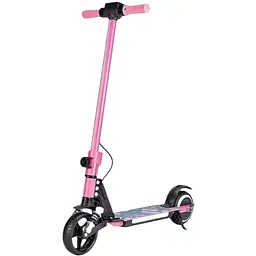 Дитячий Електросамокат E-Scooter ES3 LED + амортизатор Рожевий