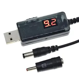 Кабель живлення Keweisi KWS 912V USB на DC 9В 12В 5.5×2.1 мм для роутера від павербанка - мініатюра 2