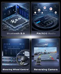 Автомобільне радіо 4G+128G Android 15 для Mercedes Benz E Class W211 E200 CLS W219 2002-2009, 9" In-Cell HD Touch Screen - мініатюра 6