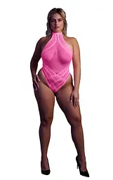 Боді Ouch! With Halter Neck, XL/XXXXL (рожевий)