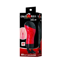 Мастурбатор-вагіна Crazy Bull Delia Mens Stroker з вібрацією для тренування витривалості, 28.3х10 см - мініатюра 11