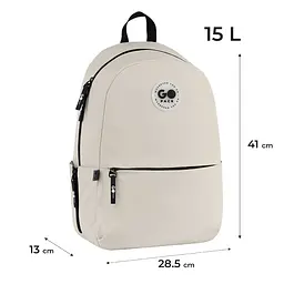 Рюкзак GoPack Education Teens 188M-1 бежевий Бежевий (GO26-188M-1) - мініатюра 2
