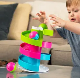 Розвиваюча іграшка Dimple Трек-балансир для кульок Fat Brain Toys Wobble Run F273ML - мініатюра 6