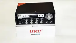 Підсилювач звуку UKC SN-555BT з Bluetooth, FM, USB та караоке Black - мініатюра 2