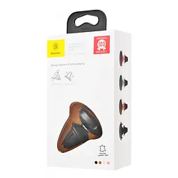 Тримач в машину Baseus Small Ears Series Magnetic Bracket Leather Air Outlet Type чорний (18051) - мініатюра 2