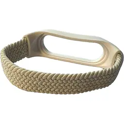 Ремінець BeCover Elastic Nylon Style для Xiaomi Mi Smart Band 5 / Mi Smart Band 6 Size L Beige (710496) - мініатюра 2