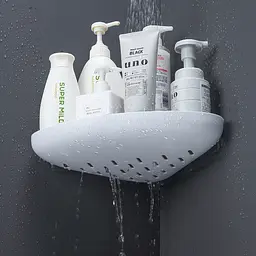 Полиця кутова МВМ My Home BP-26 клейка біла з сірим (BP-26 WHITE/GRAY) - мініатюра 5