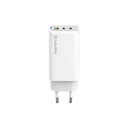 Зарядний пристрій ColorWay GaN Mini 65W PD Port PPS USB (USB-2C1A) white (CW-CHS058PD-WT) - мініатюра 2